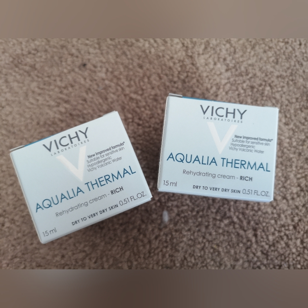 Vichy Aqualia Thermal Rehydrating Cream- Two Brand New Boxes